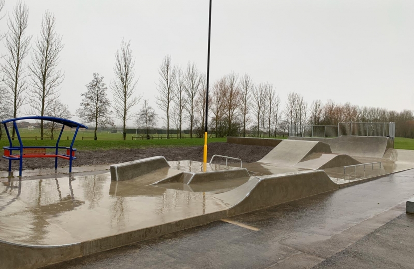 Huntingdon Conservatives skate park st Ives 