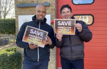 Ben and Jon Gray Kimbolton Fire Station